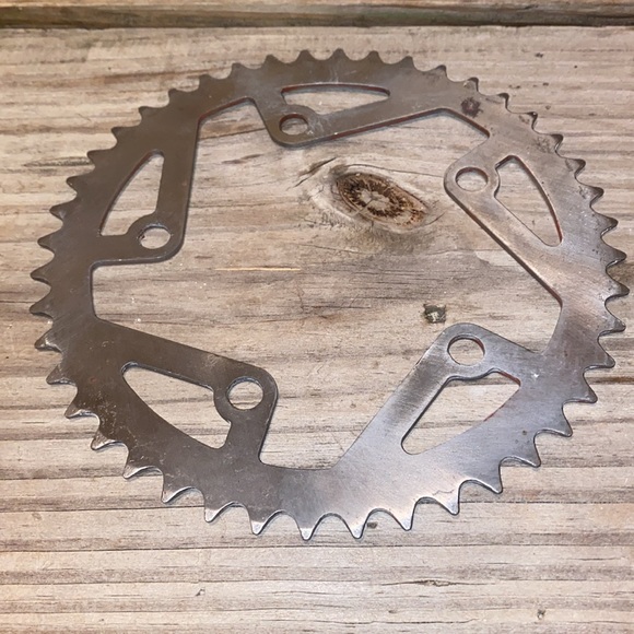 Mid School 90s GT BMX 44 tooth Sprocket and GT chainring. 5 ring - Picture 6 of 14